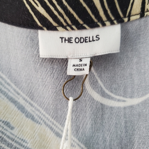 The ODELLS Sophia Maxi Dress Small Black and Tan - Picture 9 of 12